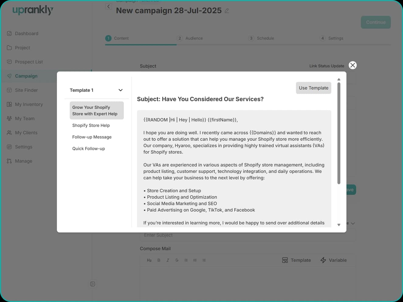 AI personalizes every email before it's sent.